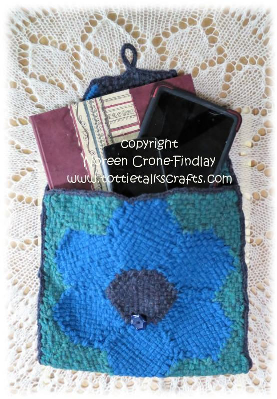 Pattern Hexagon Flower Clutch Bag, Folder, Portfolio or Electronic Device Pouch