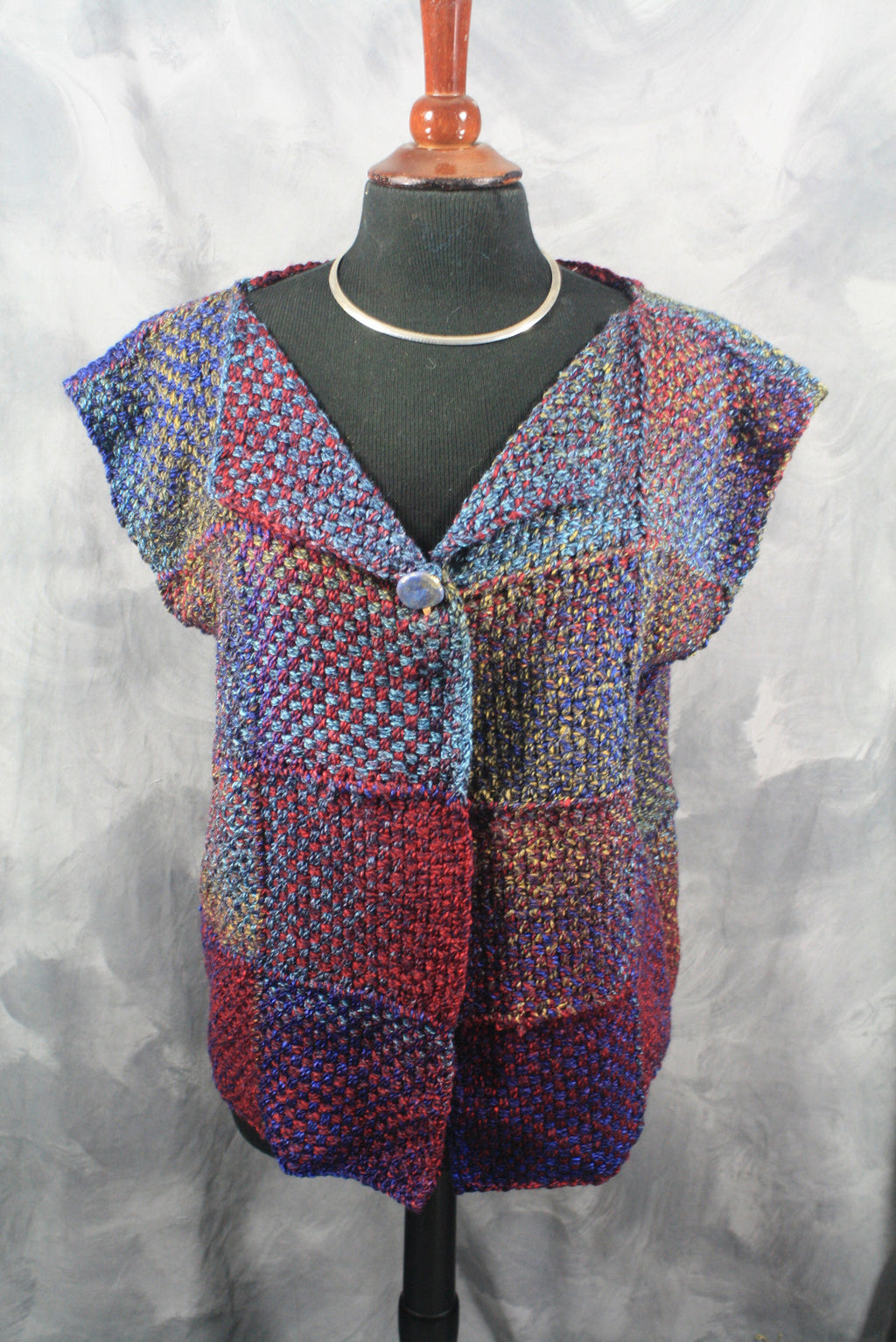 Ladies Vest with the Potholder Loom