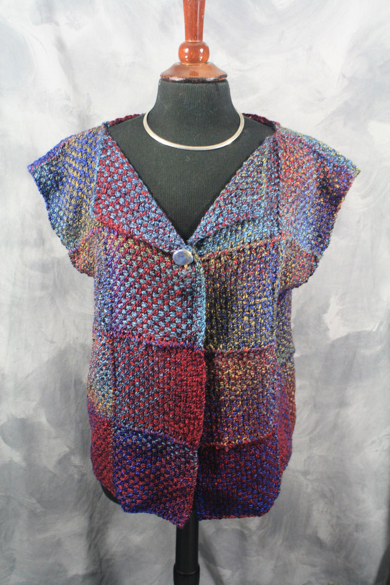 Ladies Vest with the Potholder Loom