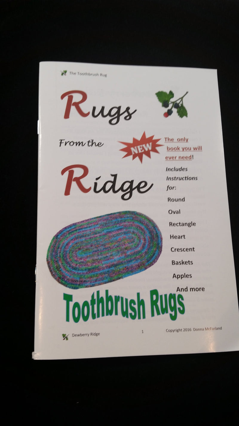 Toothbrush Rug - Scandinavian Loop Woven Rug - NEW Instruction Book